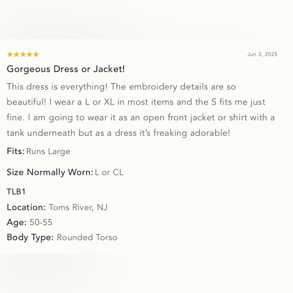 NWT XL - Anthropologie 100% Cotton Embroidered Swing Shirt Dress - Picture 8 of 16